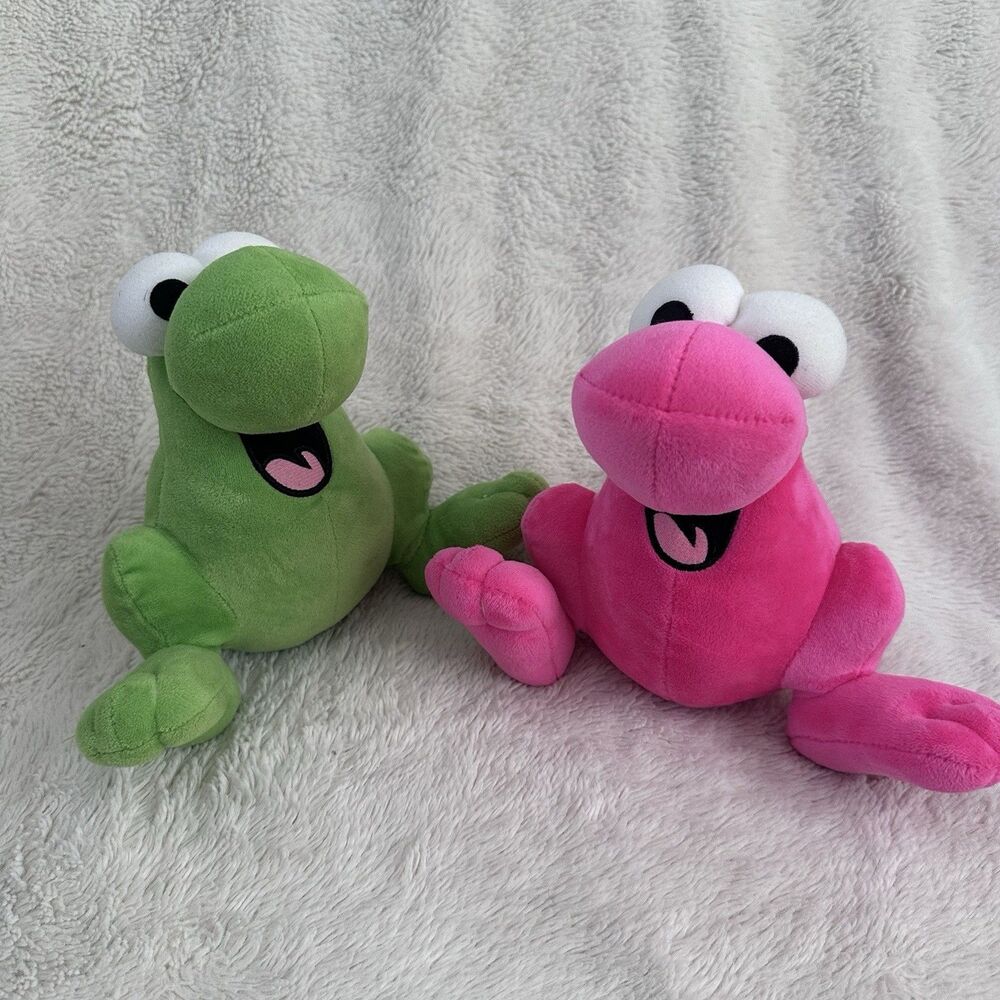 Nerds Candy Mascot Plush Hit Pink Green Lot Of 2 Stuffed Animal Toy